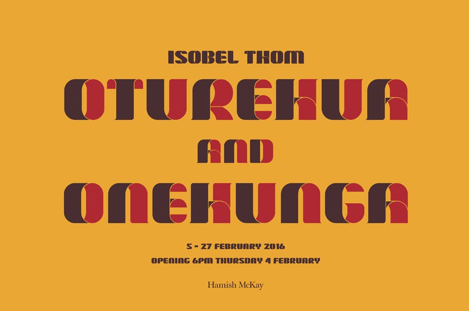 Isobel Thom - Oturehua and Onehunga