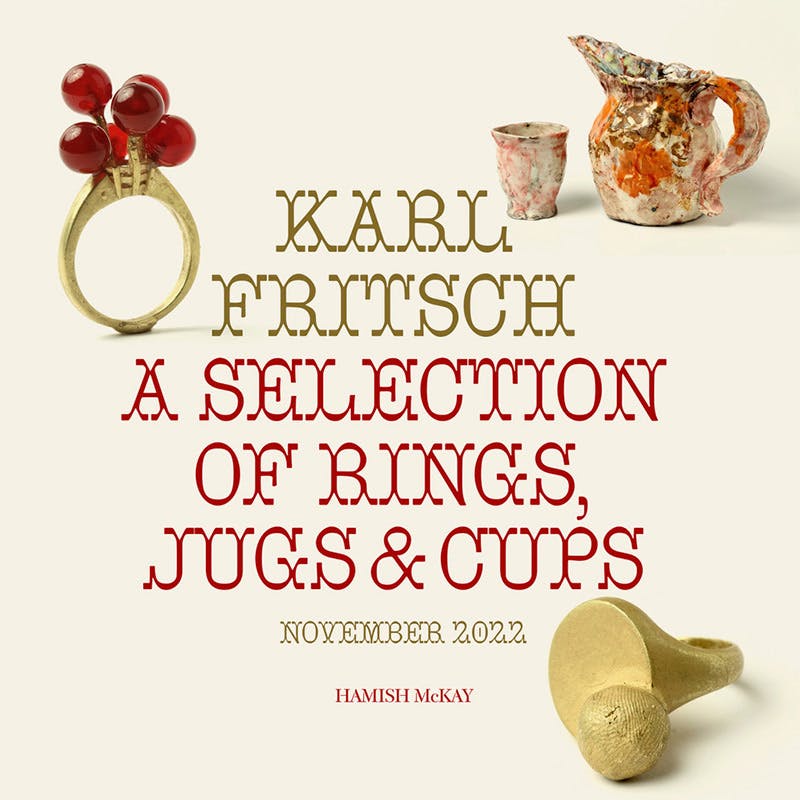 Karl Fritsch - A Selection of Rings, Jugs and Cups - November 2022