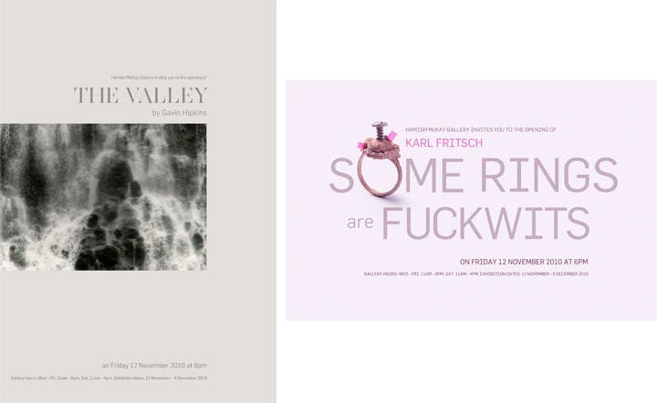 Gavin Hipkins - The Valley and Karl Fritsch - Some Rings are Fuckwits